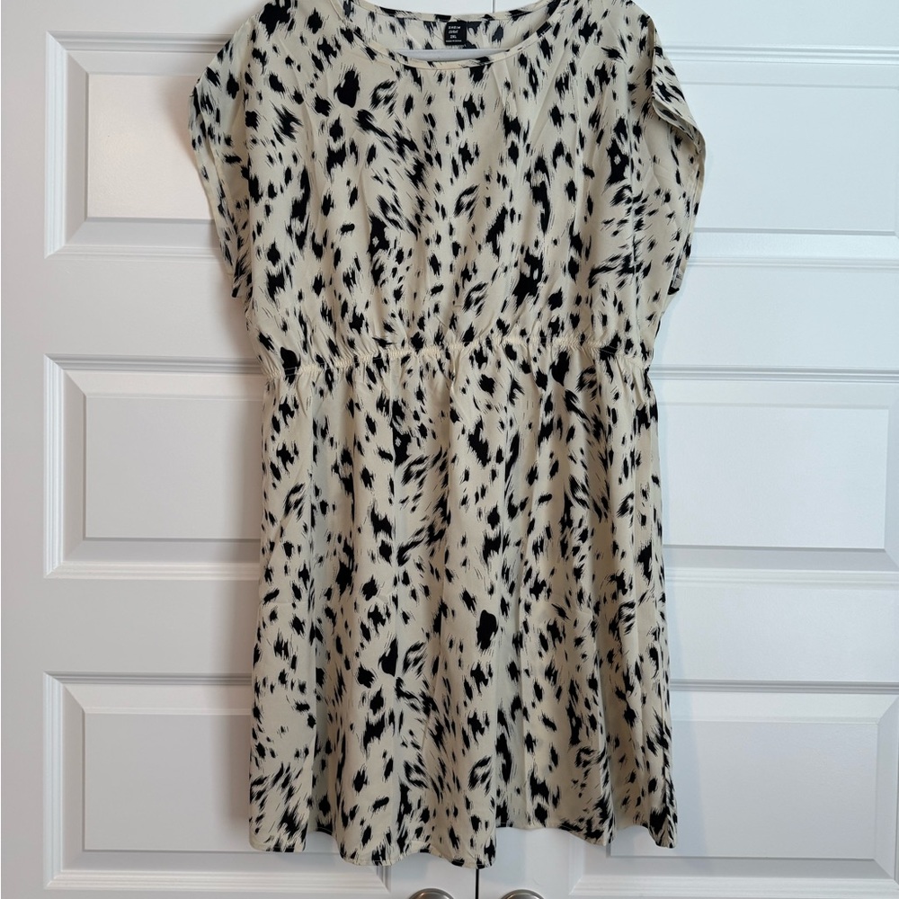 Black and White Patterned Dress